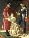Duke Frederick Banishing Rosalind from His Court