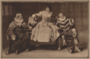 Fred Tyler as Sir Toby Belch, Lizzie Hudson-Collier as Maria, and Robery Peyton Carter as Sir Andrew