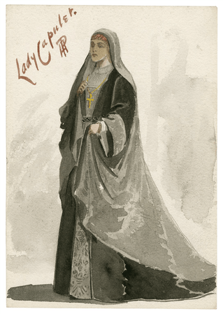 Costume design for Lady Capulet
