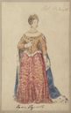 Costume design for Queen Elizabeth