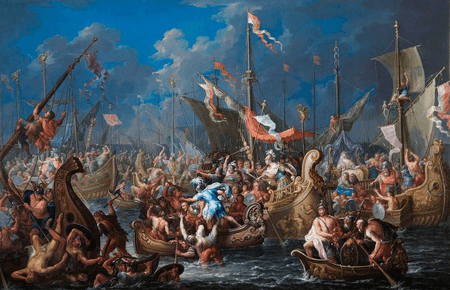 Antony and Cleopatra at the Battle of Actium