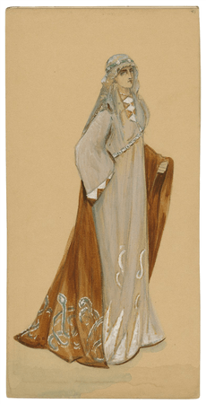 Costume design for unspecified character in the Viola Allen production of Cymbeline