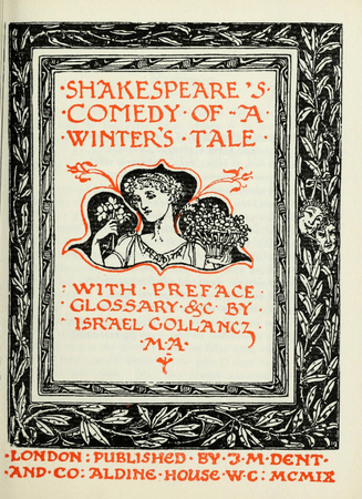 Frontpiece for the J. M. Dent edition of A Winter's Tale
