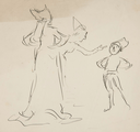 Study of two figures from Love’s Labor’s Lost