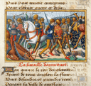 Miniature from Vigiles du roi Charles VII. The battle of Azincourt