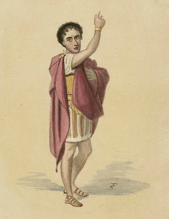 Junius Brutus Booth as Posthumus