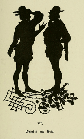 Falstaff and his companions. Twenty-one illustrations in silhouette