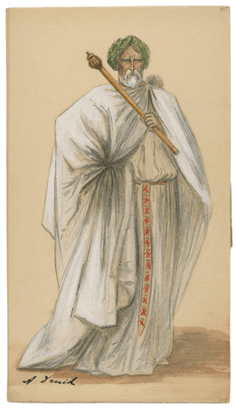 Costume design for unspecified character in the Viola Allen production of Cymbeline