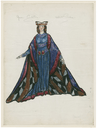 Costume design for Queen Gertrude