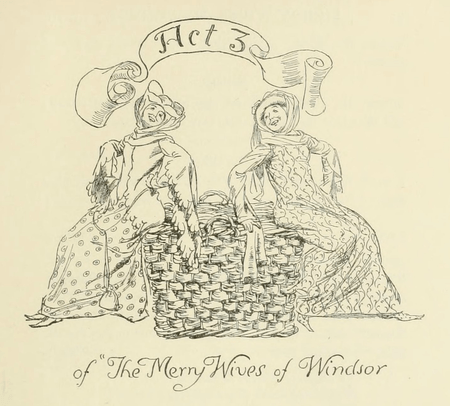 Act header for the James Ballantyne and Co. edition of The Merry Wives of Windsor