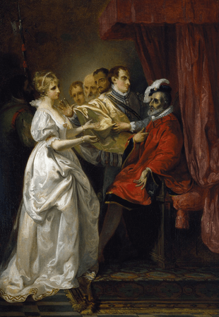 Helena and Count Bertram before the King of France
