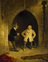 After Henry Liverseege. The grave-digger. Oil on canvas, ca. 1832