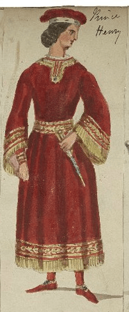 Costume design for Prince Henry