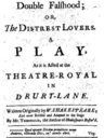 Title page of the 1728 quarto edition of Double Falshood