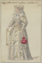 Costume design for Queen Katherine's lady attendant