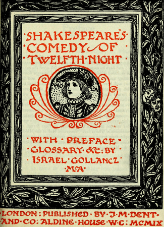 Frontpiece to 1899 edition of Twelfth Night