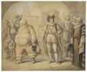 Falstaff reproved by King Henry